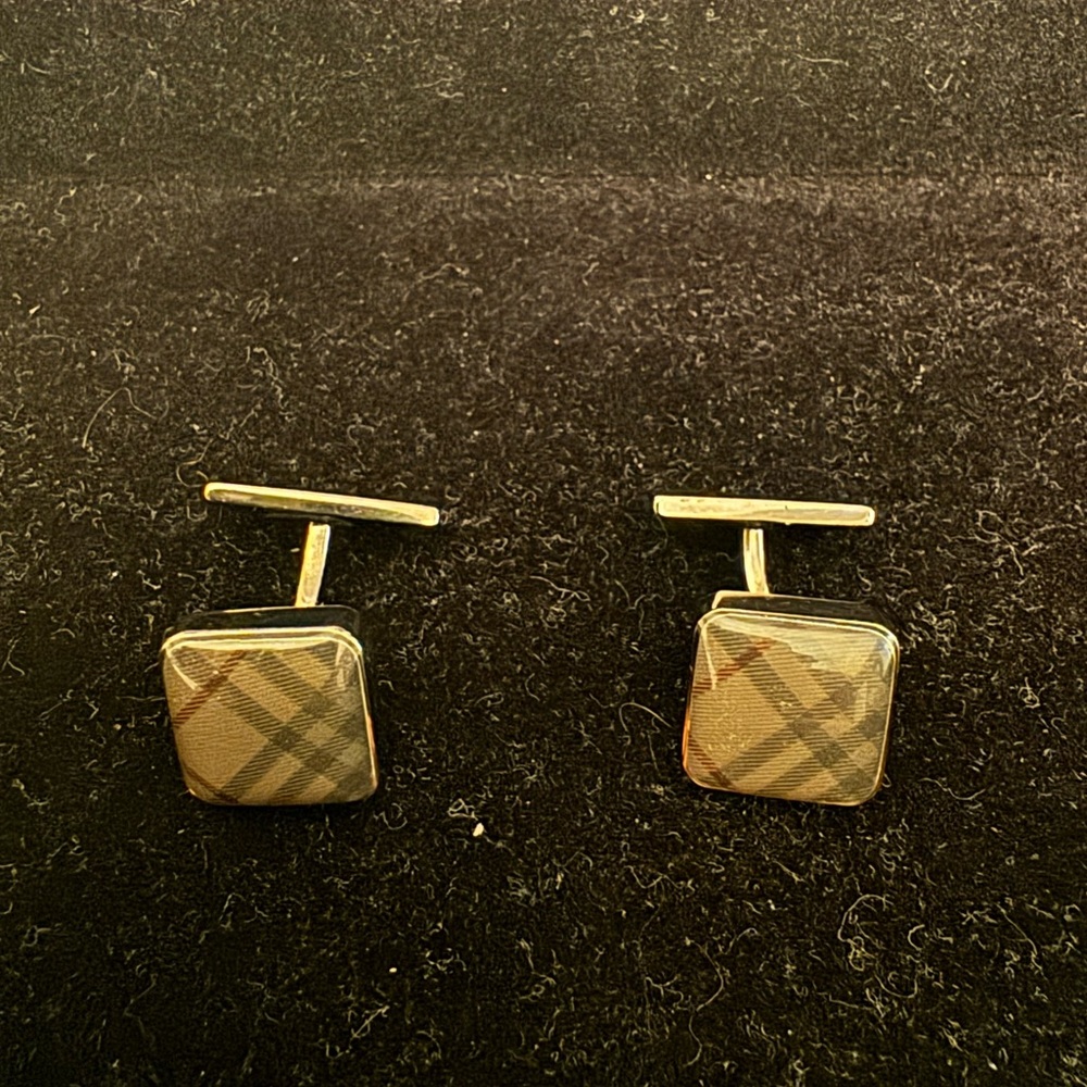 Burberry Men’s Square Logo Cufflinks